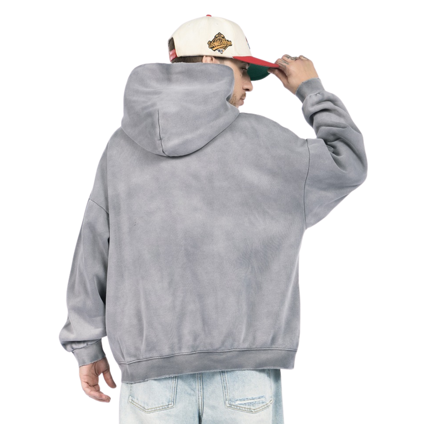 Vintage Washed Oversized Streetwear Hoodie