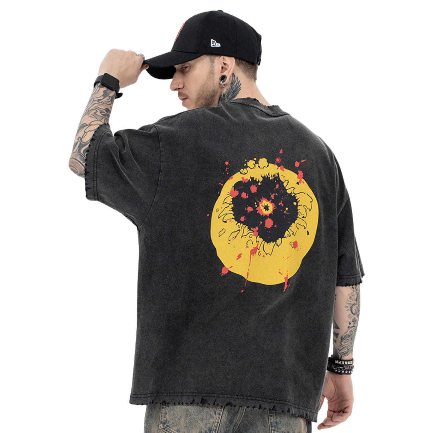 Grunge Smiley Trendy Streetwear T-shirt