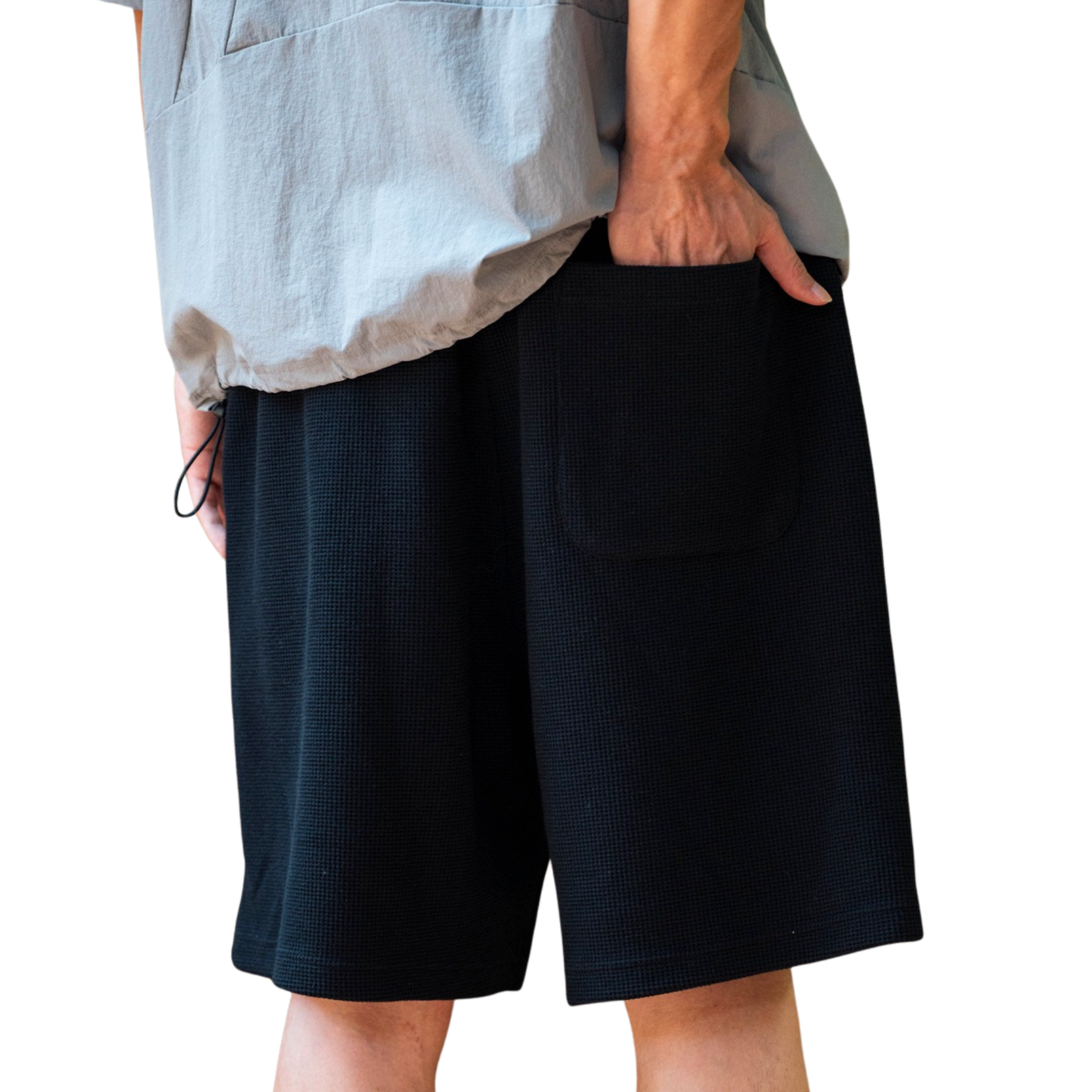 400g Custom-Woven Waffle Breathable Streetwear Shorts