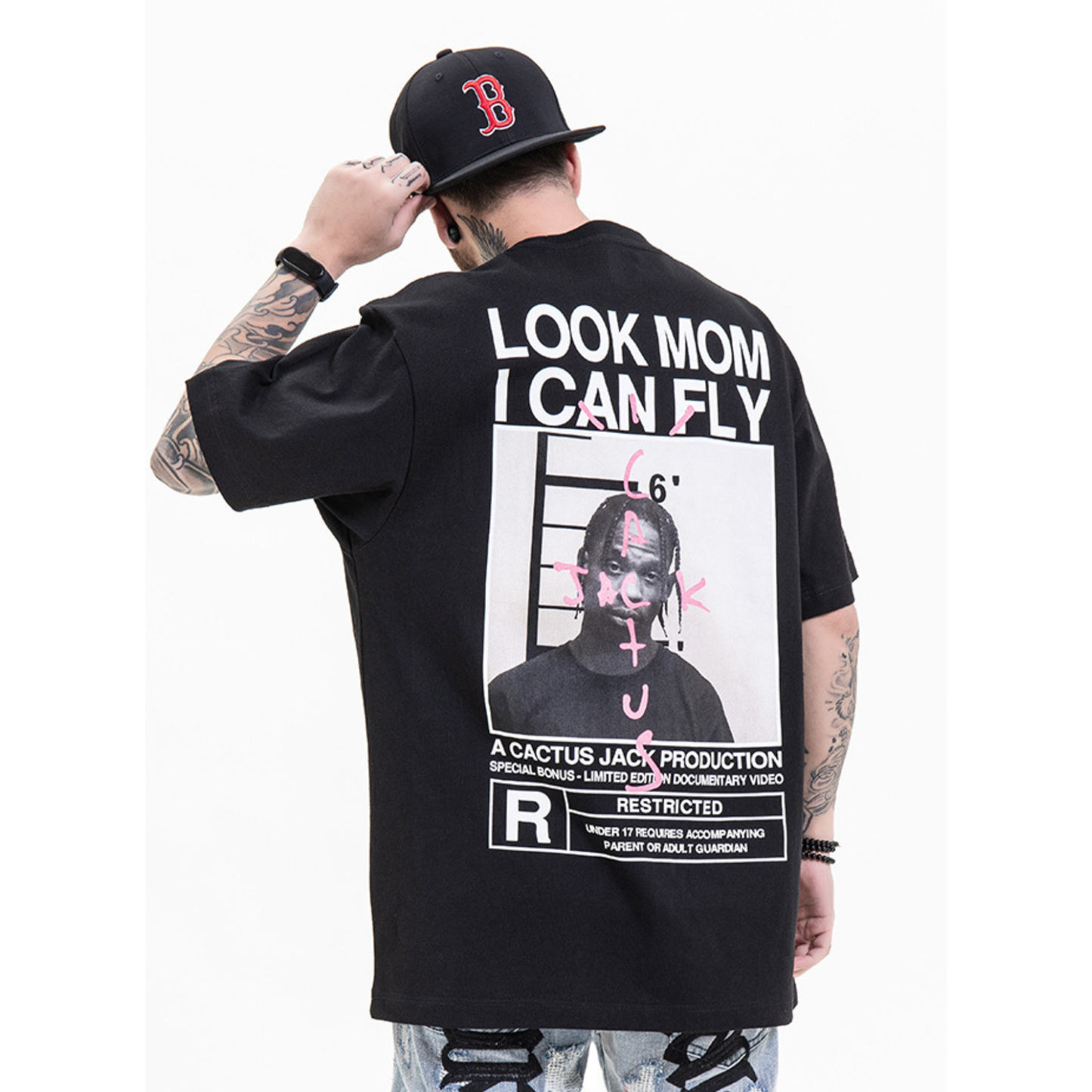 Look Mom I Can Fly Cactus Jack Streetwear T-Shirt