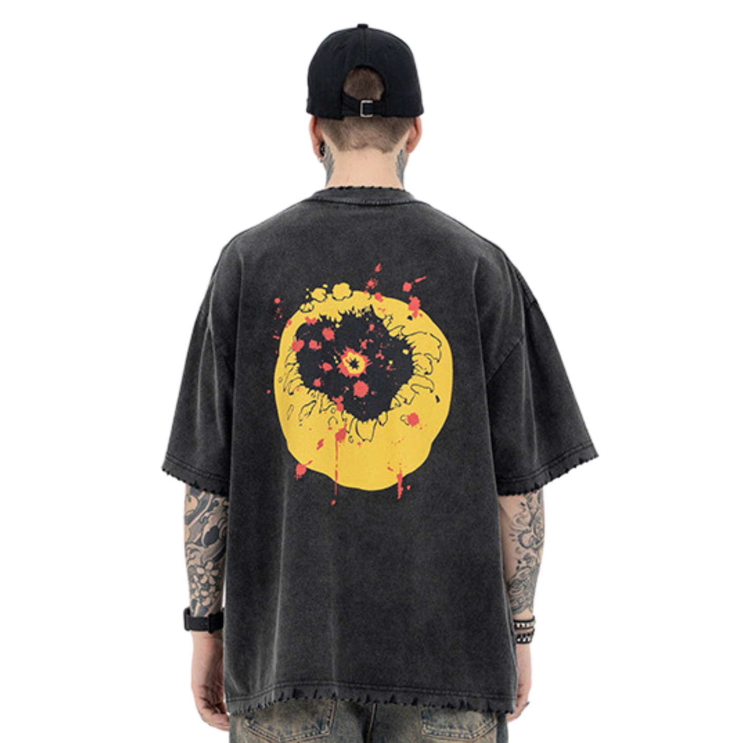 Grunge Smiley Trendy Streetwear T-shirt