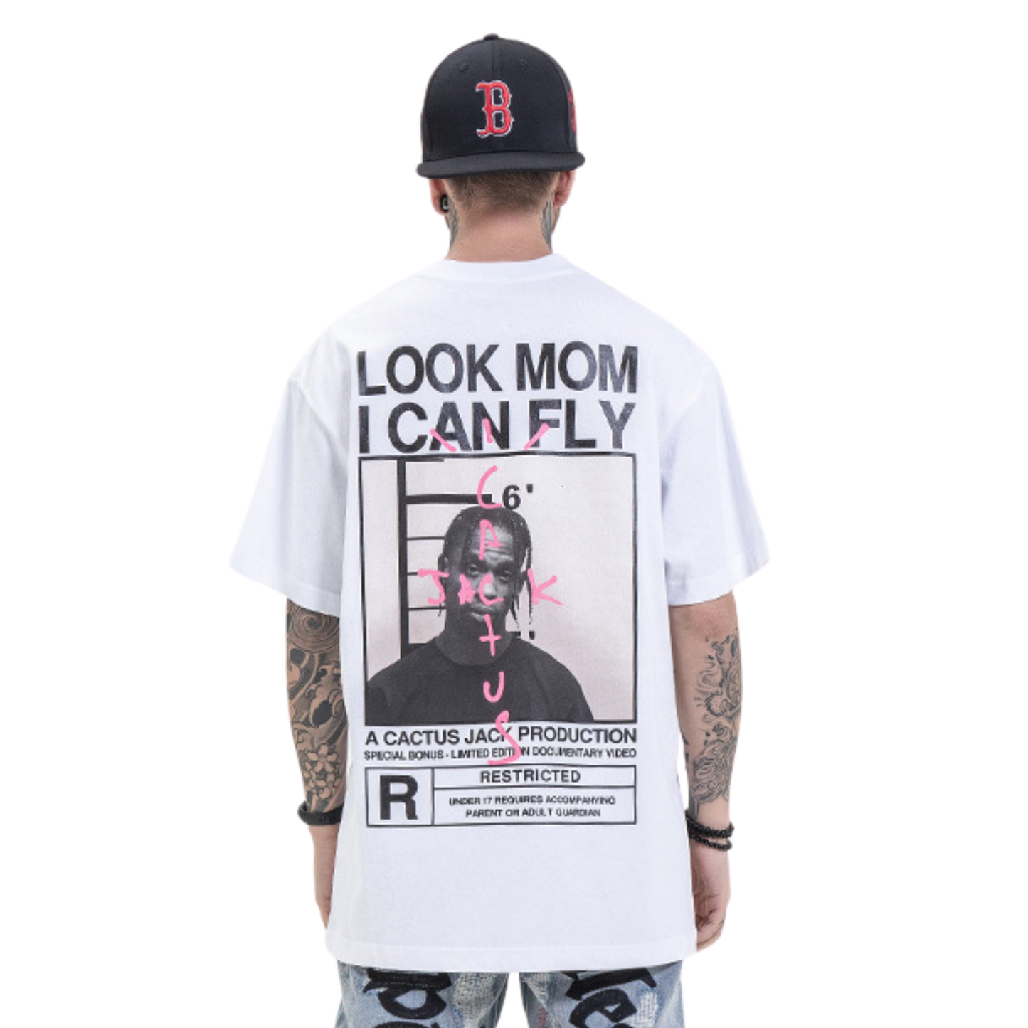 Look Mom I Can Fly Cactus Jack Streetwear T-Shirt