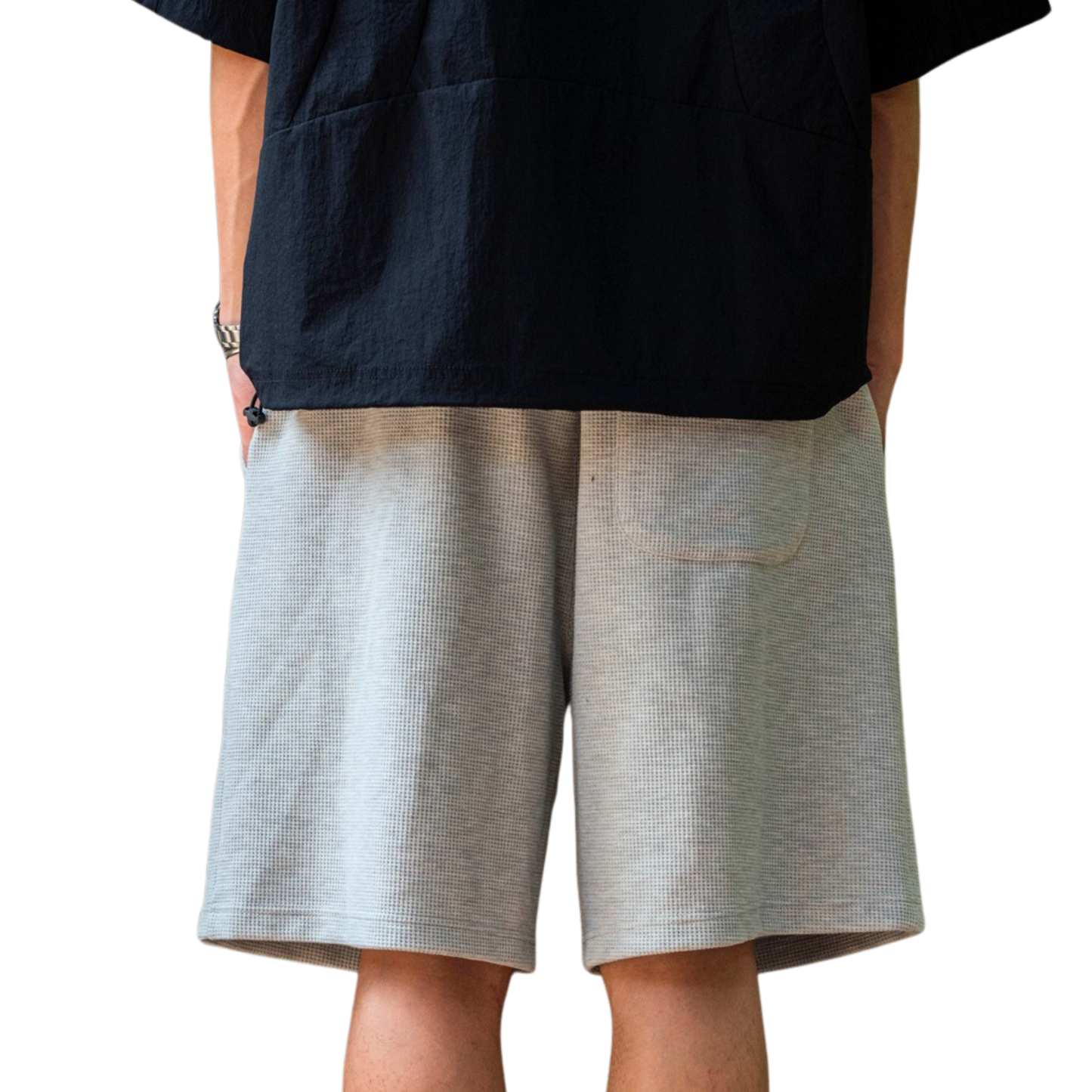 400g Custom-Woven Waffle Breathable Streetwear Shorts